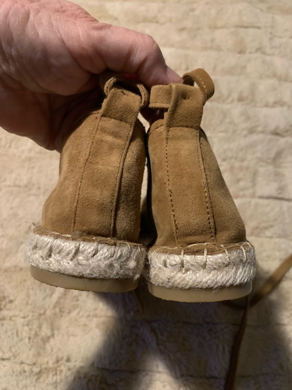 Zara Suede Espadrille Lace-Up Flats, Brown, Camel, 40 NWOT - Picture 8 of 8